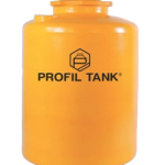 Tangki air Profil Tank TDA 2300 kapasitas 2300 liter warna orange.