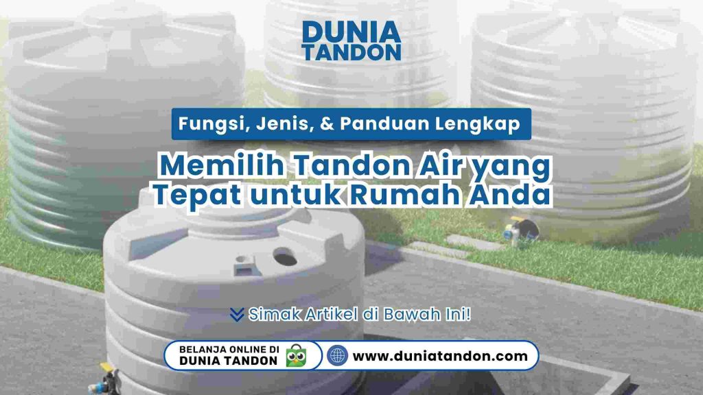 Infografis fungsi dan jenis tandon air