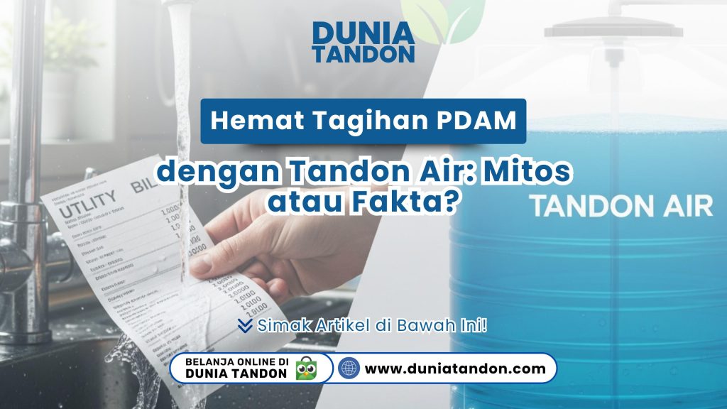 Ilustrasi hemat tagihan PDAM dengan tandon air