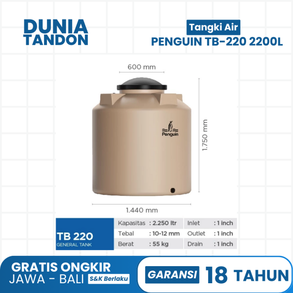 Penguin TB-220 2200 L - Gambar 2