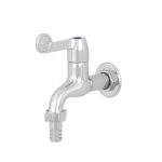 Keran tembok Wasser FG-CL1 Lever Cold Tap dengan konektor selang, finishing chrome, untuk air dingin.