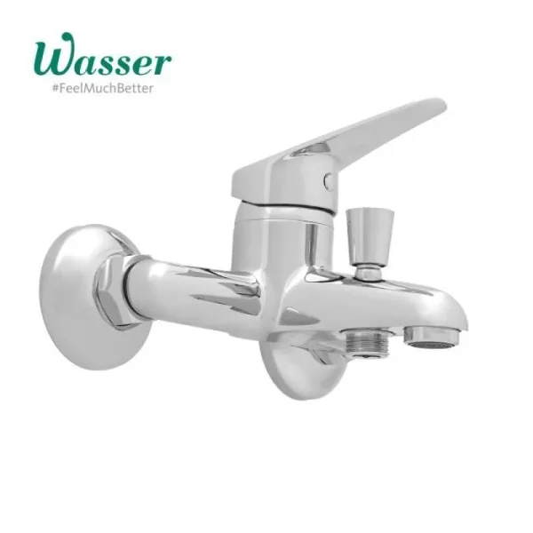 Keran mixer bathtub Wasser MBT-S1010, chrome, untuk air panas dingin, cocok untuk shower dan bak mandi.