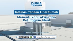Instalasi tandon air di atap rumah untuk tekanan air optimal