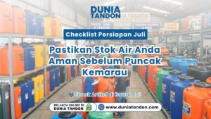 Area display toko tandon air pada artikel Checklist Persiapan Juli Pastikan Stok Air Anda Aman Sebelum Puncak Kemarau Toko Dunia Tandon